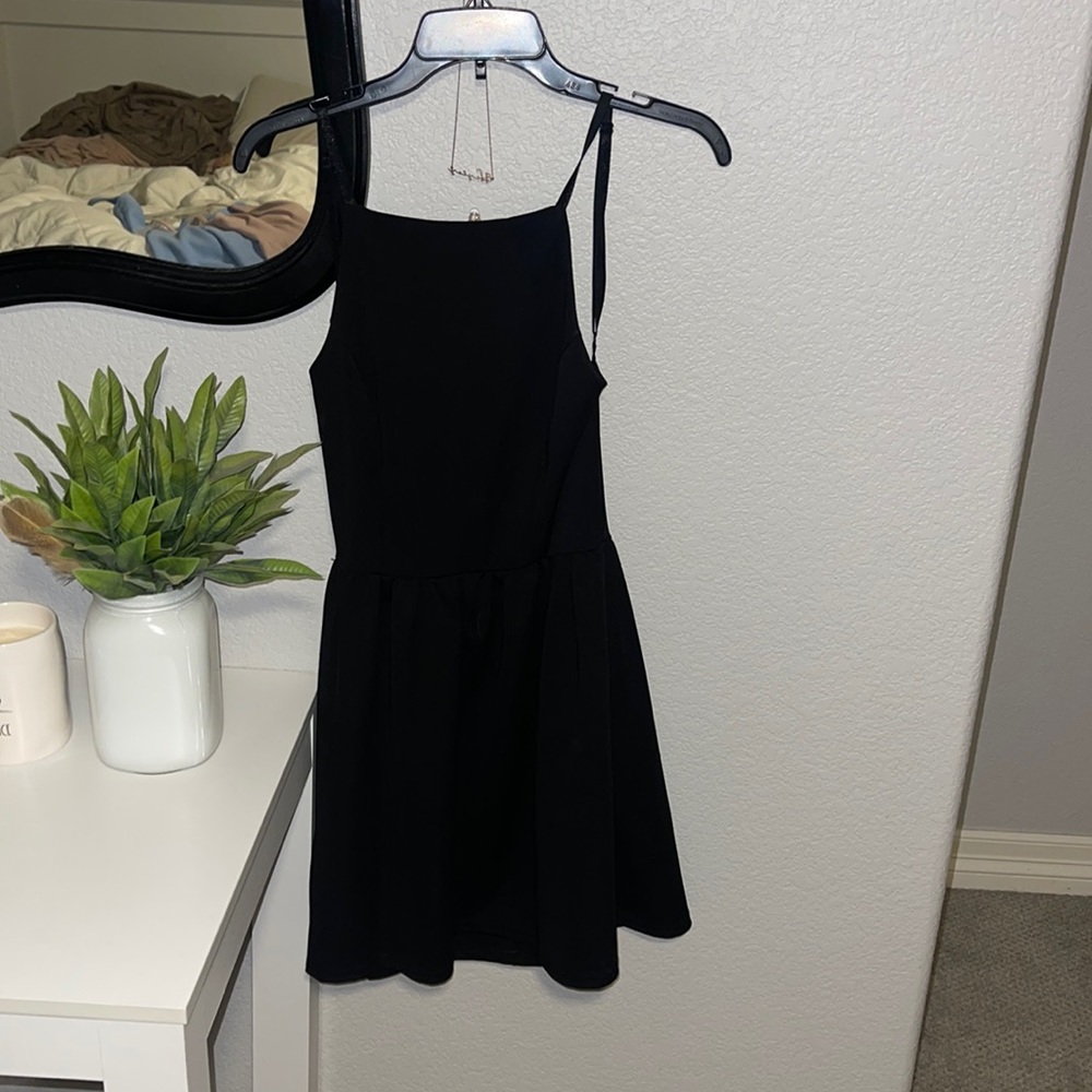 open back high neck homecoming dress